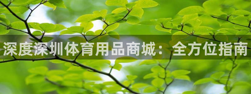 欧陆娱乐官方网站下载：深度深圳体育用品商城：全方位指